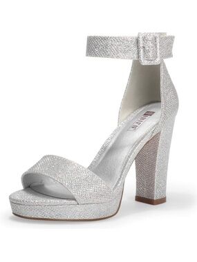 🆕 IDIFU ODIFU Sabrina Silver Glitter
High Silver Glitter Ankle-Strap Platform